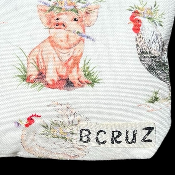 🌻NEW w/tags BCRUZ Country Animal Theme Everyday Pouch - Picture 2 of 12